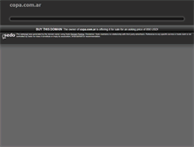 Tablet Screenshot of copa.com.ar